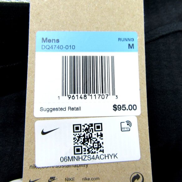 Nike Phenom Knit Running Pants Men's Size Medium Black Dri-Fit NEW - Picture 11 of 14